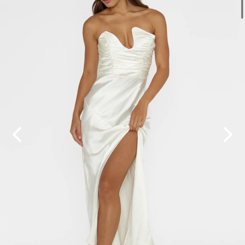 Blaise Asymmetric Neckline Maxi Dress